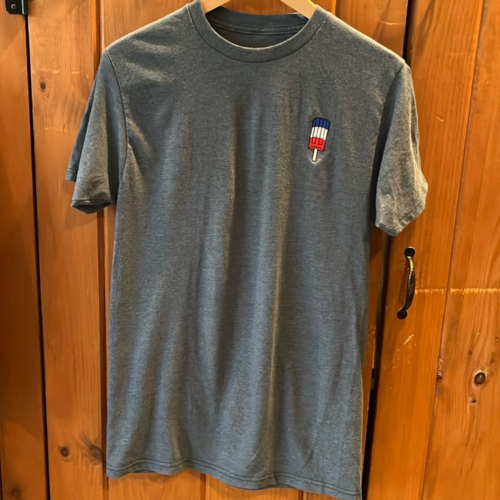 Bomb Pop Popsicle gray Embroidered T-Shirt Eighty Eight 50/50 cotton poly Medium